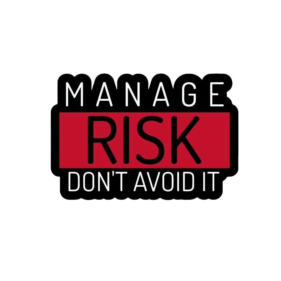 Manage Risk Don't Avoid It Sticker